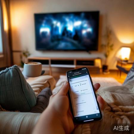 周末悠闲，手机控电视