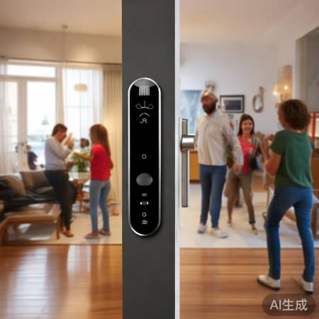 多人口家庭,指纹密码锁佳选