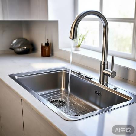 “不锈钢水槽易清洗,节能环保”