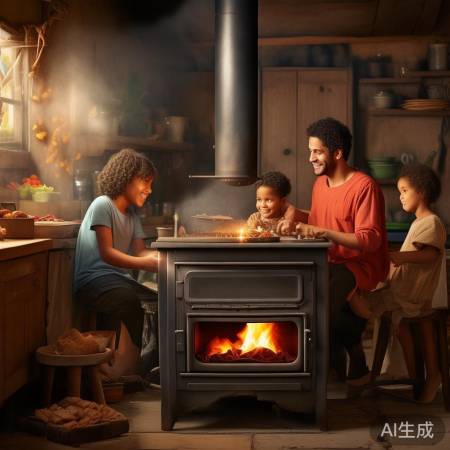 柴火灶价廉物美,环保省钱。