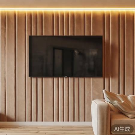 绒布墙布,温馨吸音佳