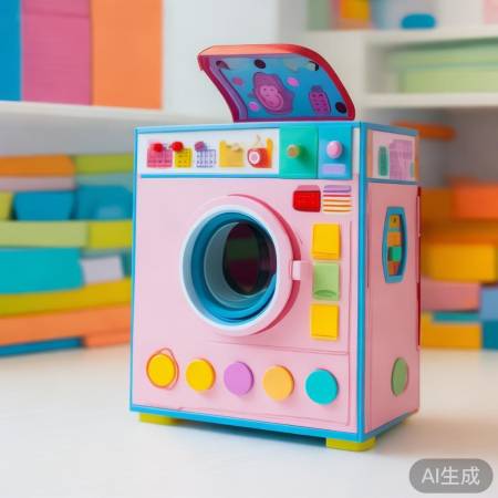 DIY玩具洗衣机教程,创意无限