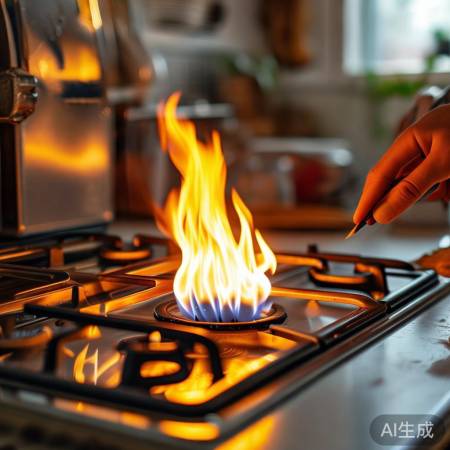 调整风门,稳定火焰