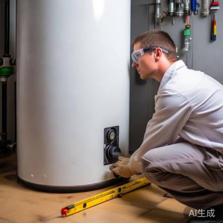 安装热水器,保持水平