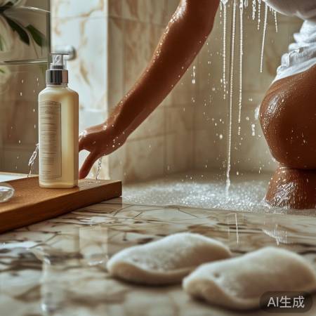 洗澡后,滋润保养,泡脚更完美