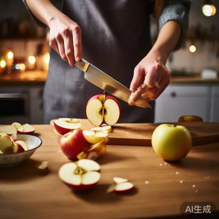 轻松削苹果小技巧