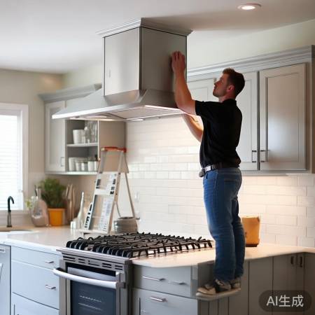 油烟机安装要点:位置、高度、牢