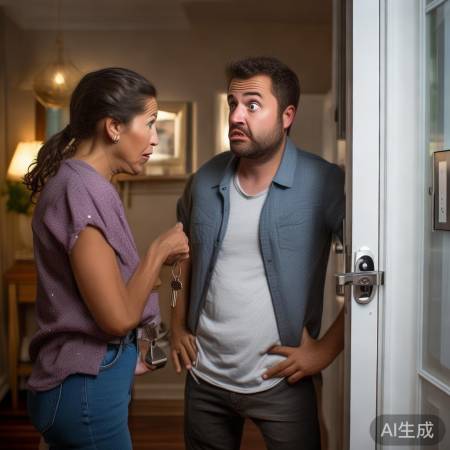 智能锁故障，夫妻误用钥匙