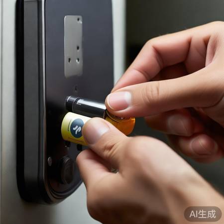 轻松换电池,正负极方向看箭头