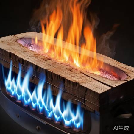 燃气灶火焰内外焰温差大