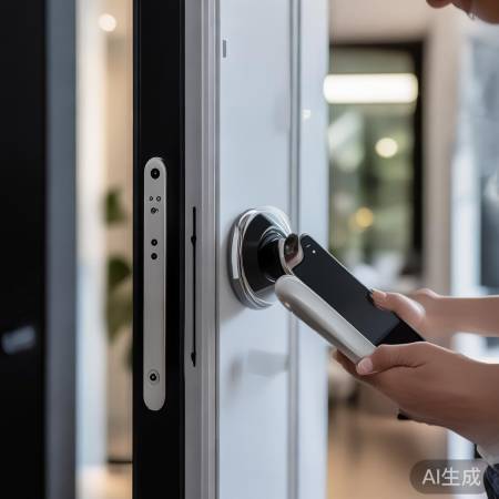 手机一点,门锁开,智能生活美