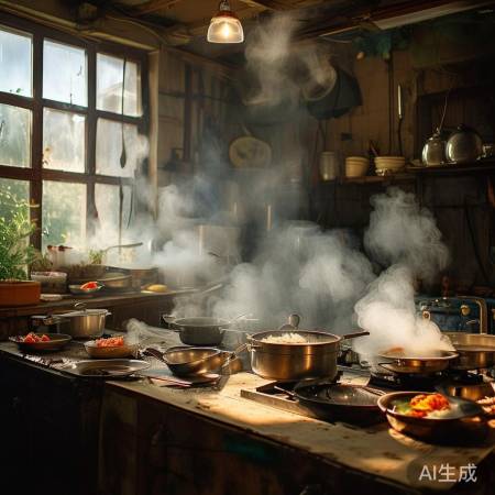 夏日厨房热闹非凡