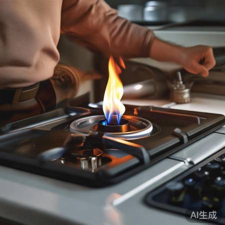 燃气压力不足，检查管道。