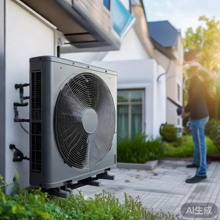 “空气能热泵:安装方便,噪音低