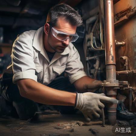 打磨铜管，安全第一