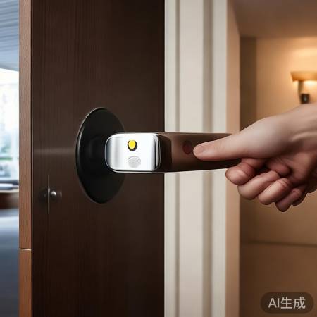 “小米指纹锁,安全又快捷”