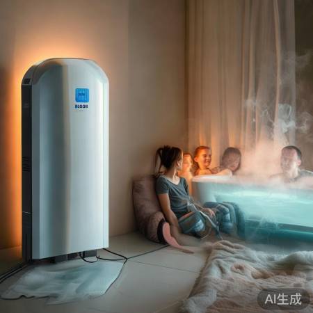 新型空气能热水器，安装简便