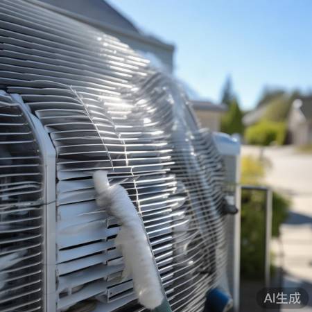 春秋擦拭空调散热片