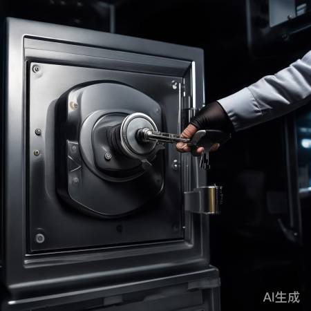 保险柜锁匠难开，钥匙转动解锁