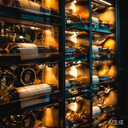 红酒柜带灯光，家居美学新选择