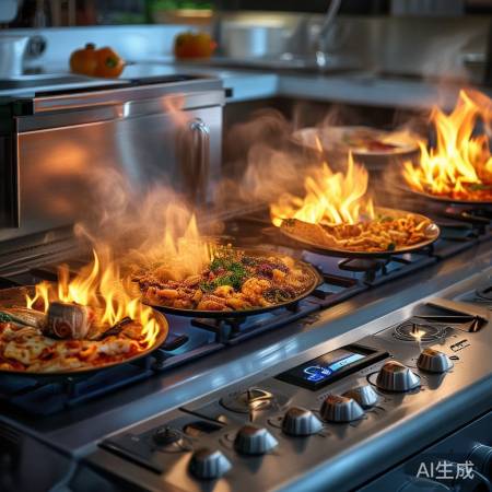 燃气灶火力猛,炒菜快又省心