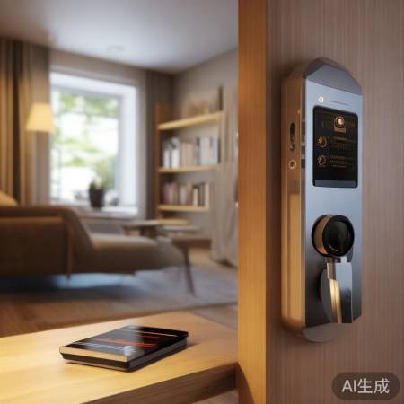 指纹卡片置指纹锁旁