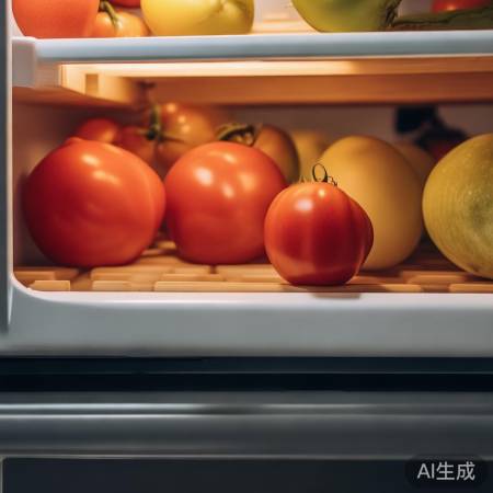 西红柿宜放冰箱中层避光