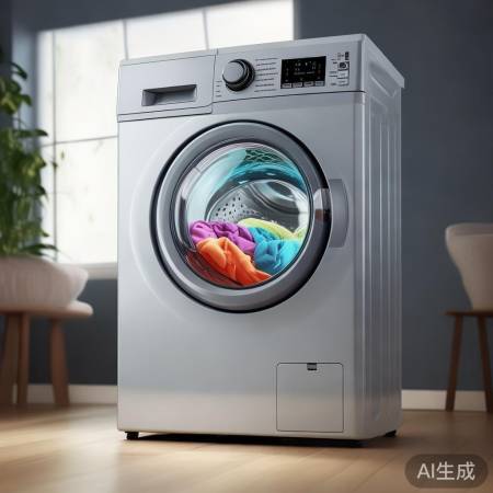 “十升滚筒洗衣机，家务轻松乐”