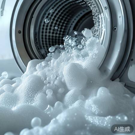 “洗衣粉洗衣液产泡沫多”