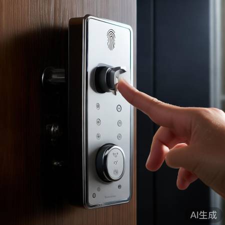 指纹锁快速精准，可存储多指纹