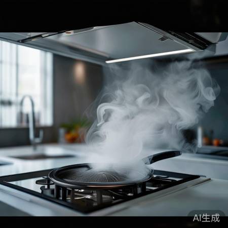 “海信油烟机吸力强，厨房清洁卫