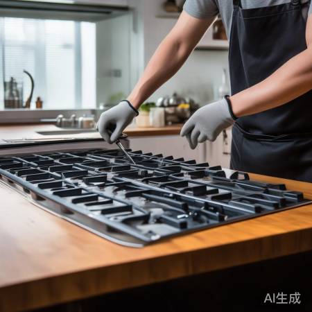 拆卸油烟机,螺丝刀卸螺丝