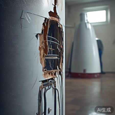 热水器外壳破损需检修