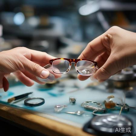 安装新镜片,调整位置