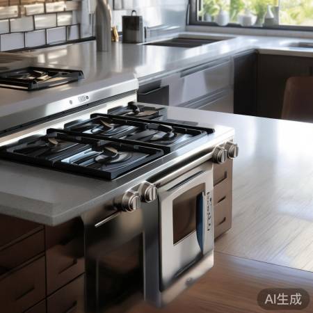 高效节能燃气灶，美观实用。