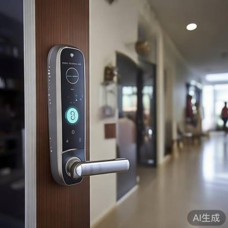 松下指纹锁静音急转响声保家安全