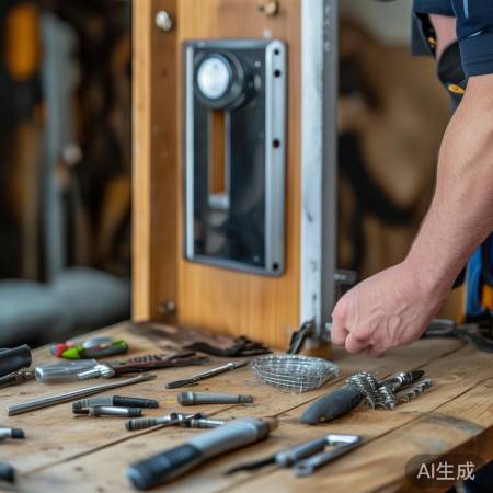 指纹锁安装后清理工具