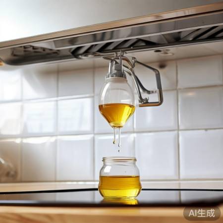 抽油烟机上固定滴油壶