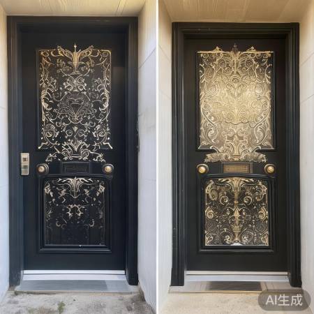 “防盗门改色，个性装修新潮”