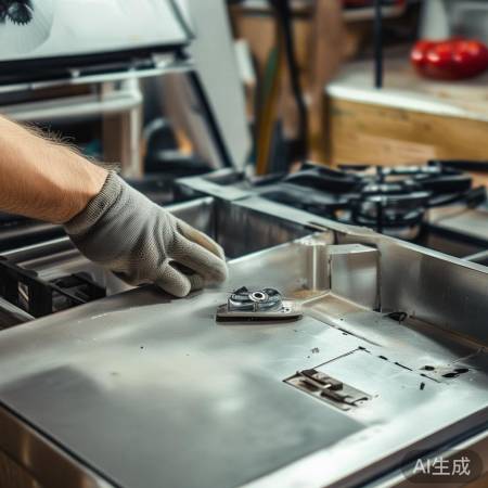 安装新灶头,轻柔拧紧螺丝