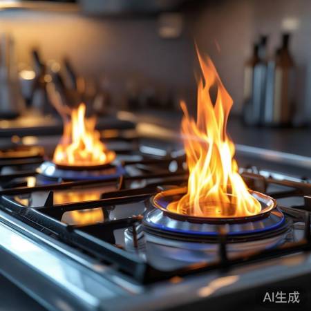 燃气灶火力适中，满足烹饪需求