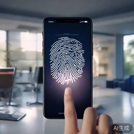 “苹果指纹解锁，生活更便捷”