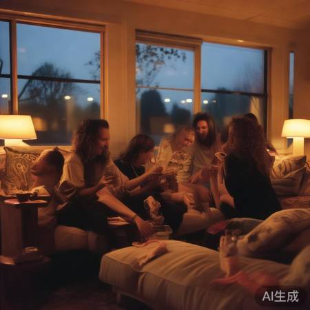 周末沙发聊天,自然舒适