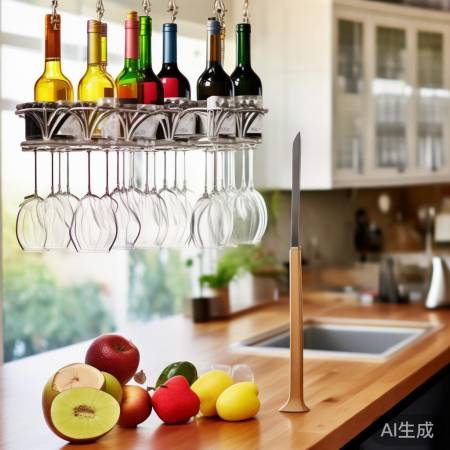 挂架巧收纳,美酒水果香