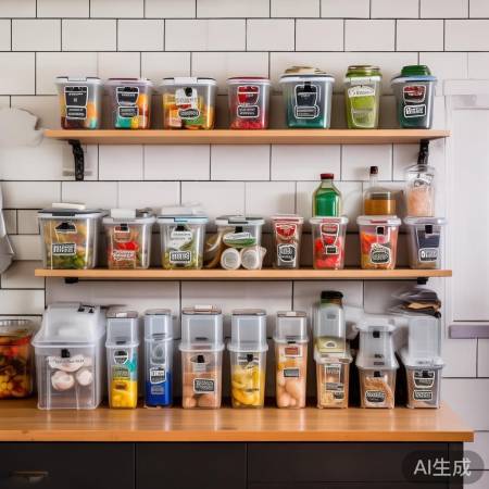 厨房收纳，整齐美观