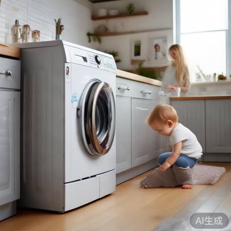 洗衣机童锁安全指示说明