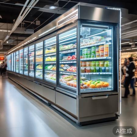 超市冷藏柜用空气能溶霜