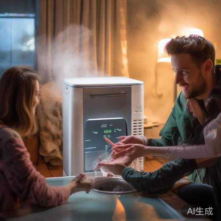 “P7空气能，取暖热水两用”