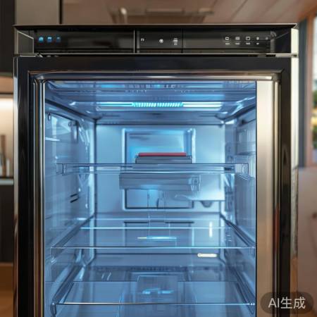 “美的大容量风冷冰箱，智能保鲜