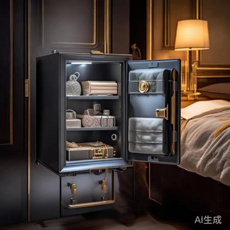 床头柜保险柜容量大